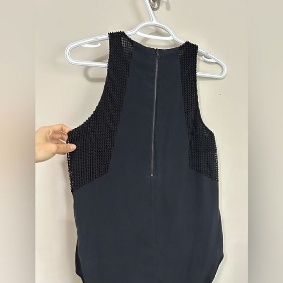 Rag & Bone Black Silk Sleeveless Blouse - Picture 5 of 6